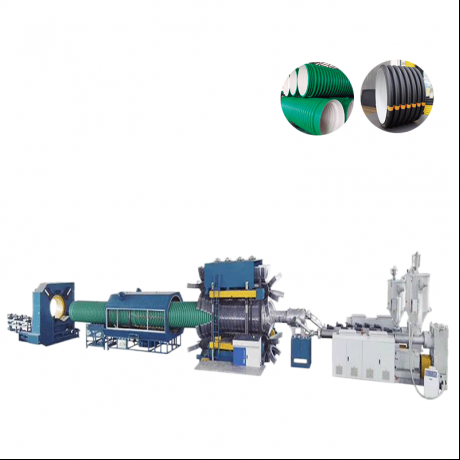 HDPE, PP nkqo Uhlobo kabini Wall Corrugated Pipe kunye PVC Ribbed Umbhobho Extrusion line